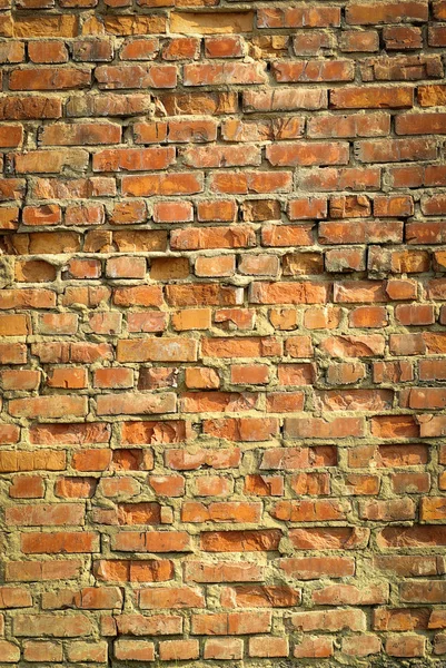 Grunge orange tegel vägg bakgrundsstruktur — Stockfoto