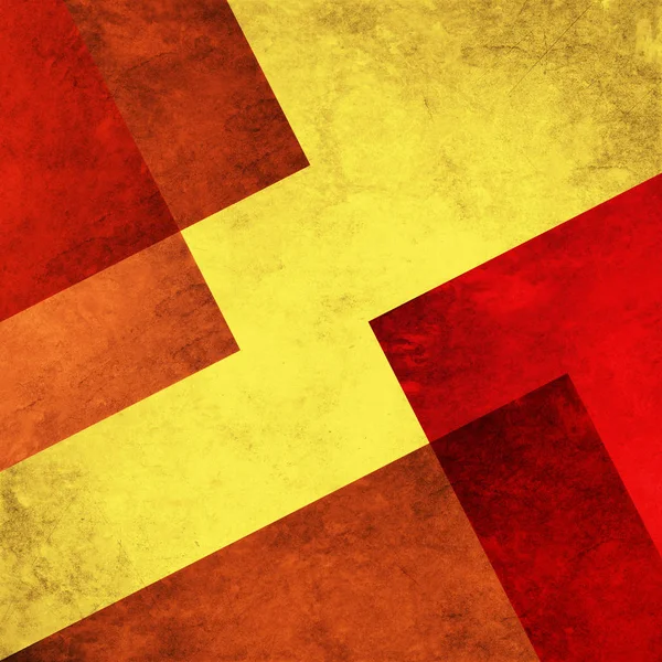黄色と赤のパターンのグランジの背景 — ストック写真