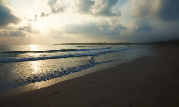 beautiful sunset over the sea