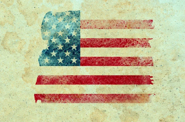 Bandeira Americana Cor Fundo Eua Bandeira Estados Unidos Língua Americana — Fotografia de Stock