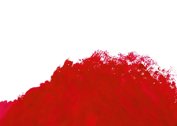 Červená akvarel na bílém pozadí — Stock fotografie