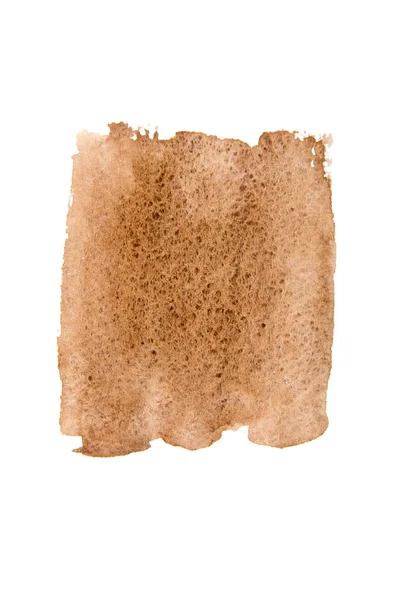 Kağıt Üzerinde Kahverengi Boya Konturları — Stok fotoğraf
