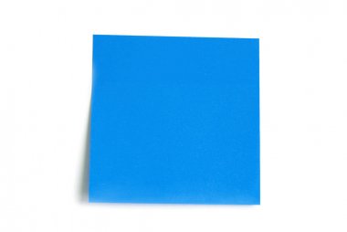 Beyaz arka plan üzerinde izole not kağıdı