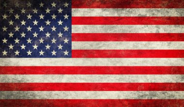 Grunge Amerikan bayrağı renk arkaplanı, ABD Bayrağı