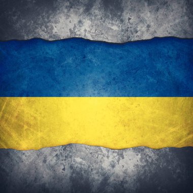 Ukrayna bayrak renkleri ile soyut doku arkaplanı grunge