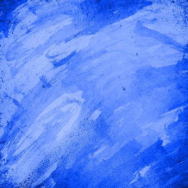 Grunge mavi duvar arkaplanı veya dokusu