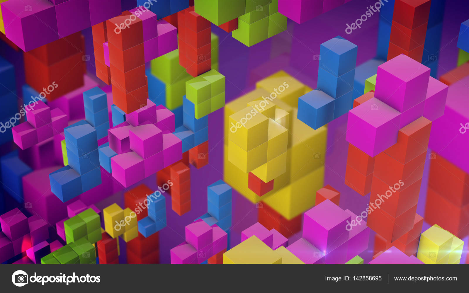 Tetris Toy 3d Blocks Stock Photo Image By C Klss777