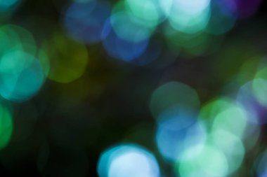 Renkli yumuşak dairesel bokeh yerleşimi