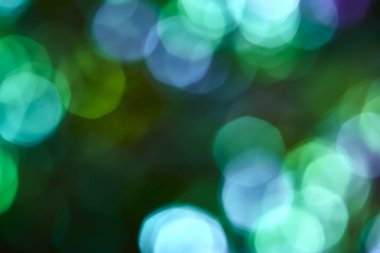 Renkli yumuşak dairesel bokeh yerleşimi