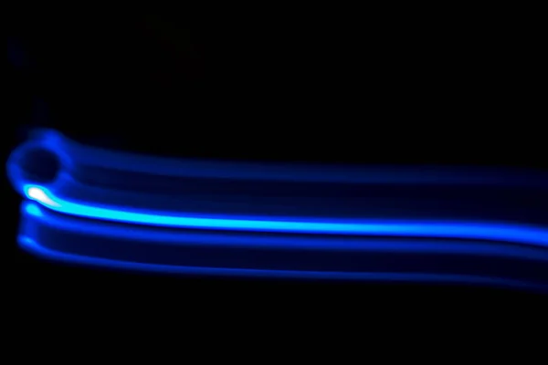 Azul e branco estrias de luz — Fotografia de Stock