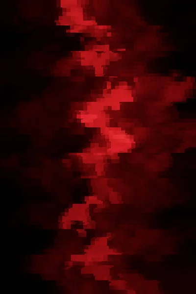 Багатокутний Червоний Кольоровий Промінь Світла Центрі Твердого Чорного Фону Простором — стокове фото