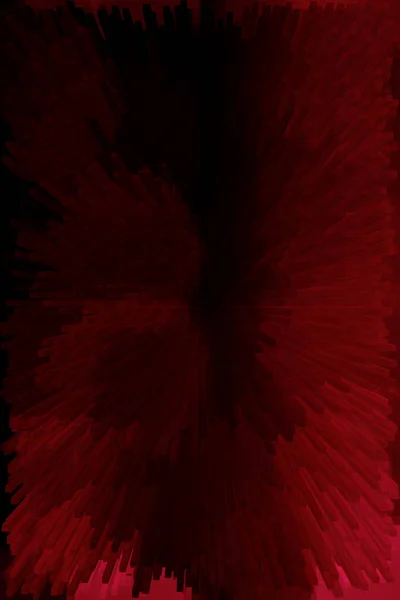 Багатокутний Червоний Кольоровий Промінь Світла Центрі Твердого Чорного Фону Простором — стокове фото