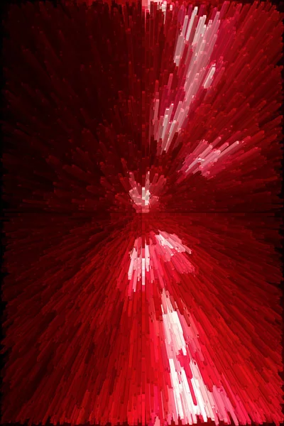 Πολυγωνικό Κόκκινο Έγχρωμο Φως Δοκάρια Στο Κέντρο Του Συμπαγές Μαύρο — Φωτογραφία Αρχείου