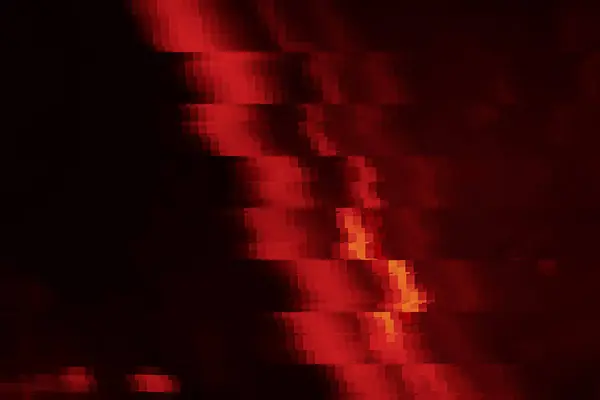 コピー スペースと固体黒の背景の中央に多角形赤着色された光ビーム — ストック写真
