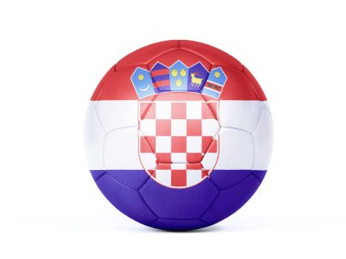Hırvat ulusal renginde futbol veya futbol topu