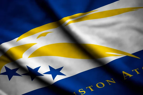 Vlajka johnston atol — Stock fotografie