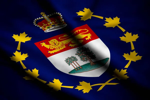 Bendera Letnan-Gubernur Pulau Pangeran Edward — Stok Foto