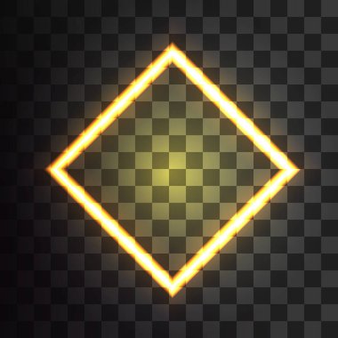 Neon afiş rhombus