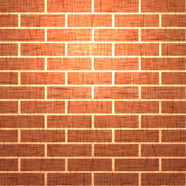 Red Brick Wall Vector Illustration — Stock Vector