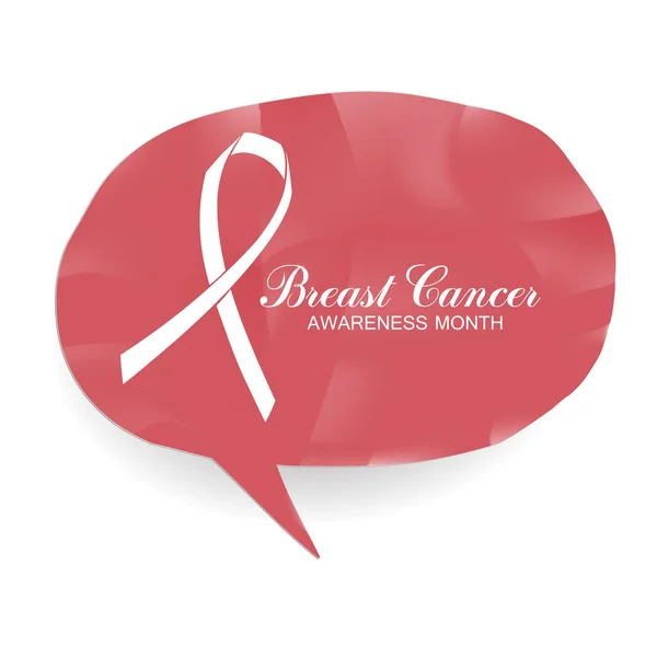 Bannière de sensibilisation au cancer du sein — Image vectorielle