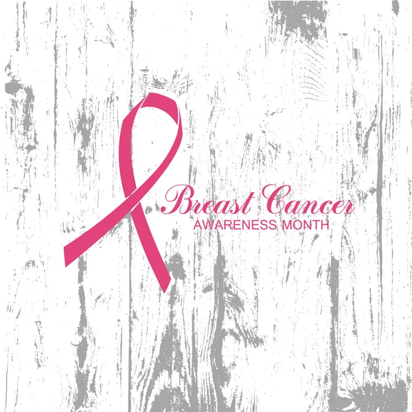 BANNER DE CONCIENCIA DE CANCER DE BREAST — Archivo Imágenes Vectoriales