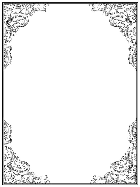 Винтажная ретро-рамка
