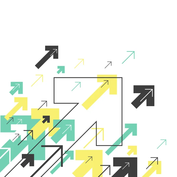 Modèle de flèches abstraites — Image vectorielle