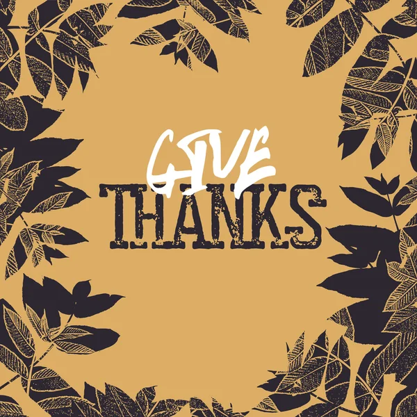 Tarjeta de felicitación de Acción de Gracias — Vector de stock