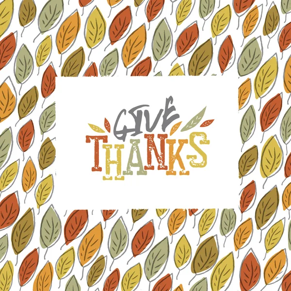 Tarjeta de felicitación de Acción de Gracias — Vector de stock