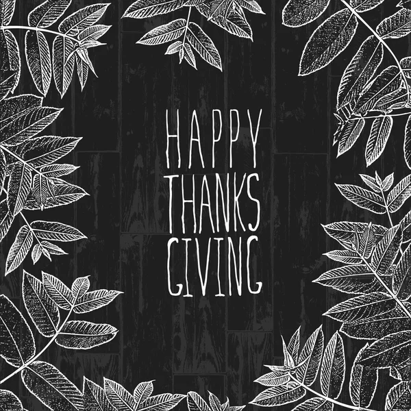Thanksgiving gratulationskort — Stock vektor