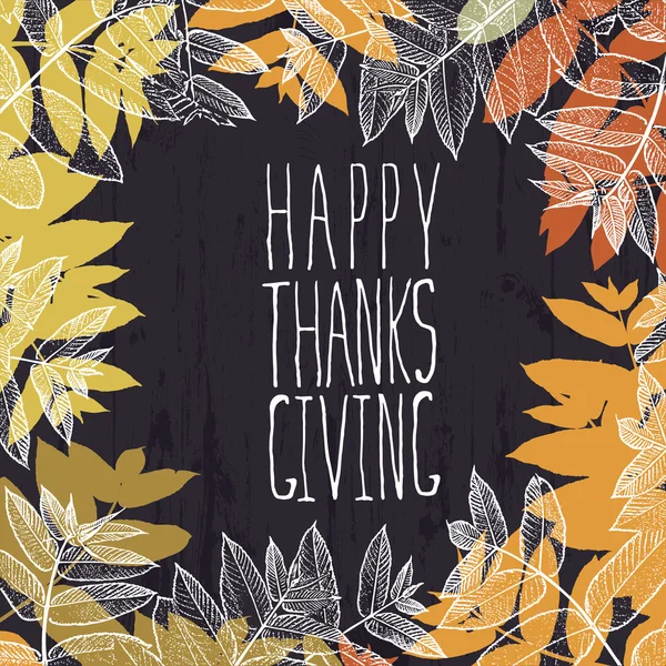 Thanksgiving wenskaart — Stockvector