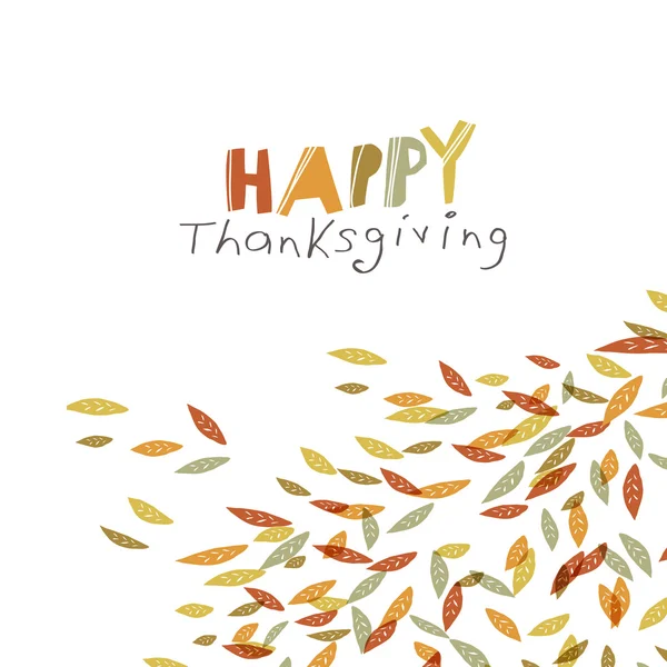 Carte de vœux Thanksgiving — Image vectorielle