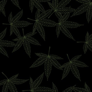 Marihuana yaprağı seamless modeli