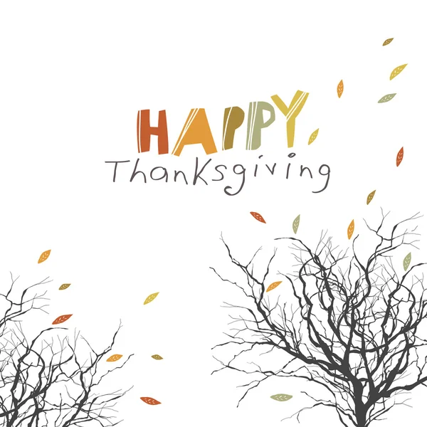 Carte de vœux Thanksgiving — Image vectorielle