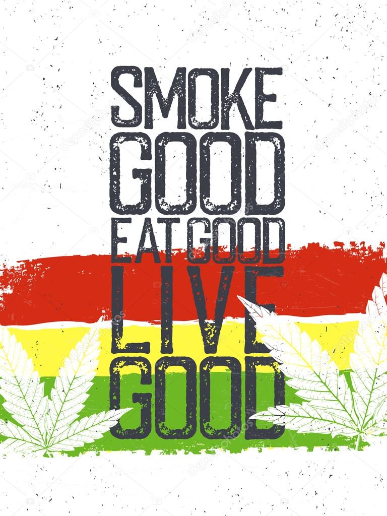 Rastafarian culture poster, vector illustration
