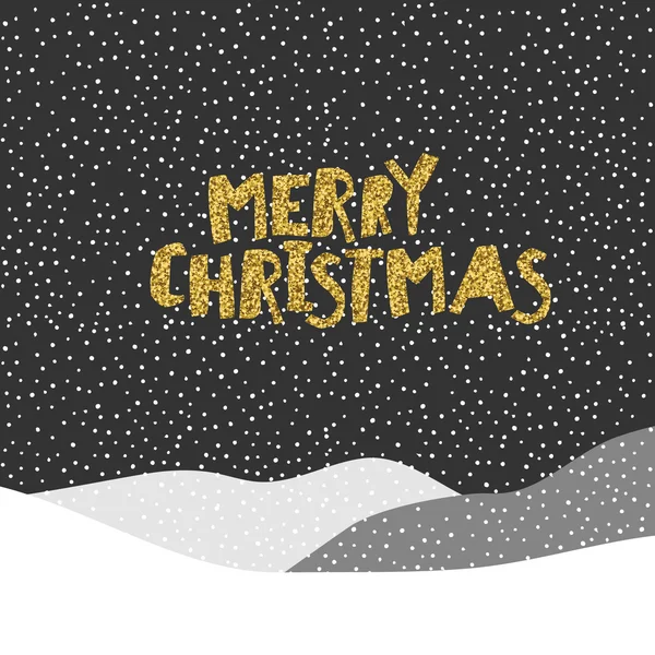 Joyeux Noël carte postale. — Image vectorielle