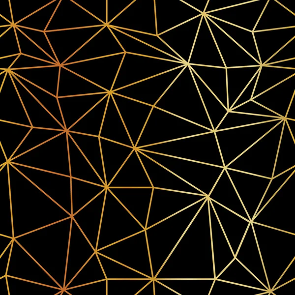 Patrón de marco de alambre triángulo dorado . — Archivo Imágenes Vectoriales