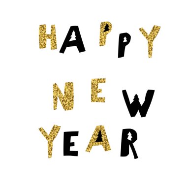 Mutlu yıllar kartpostalı.