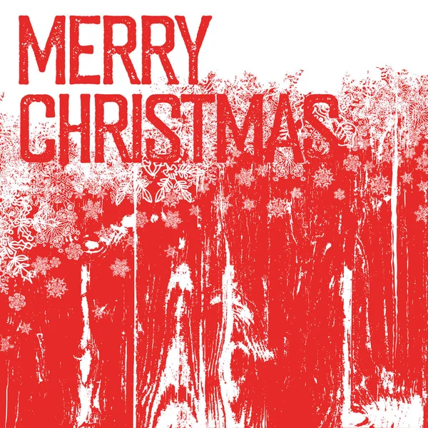 Frohe Weihnachten Postkarte Vorlage — Stockvektor
