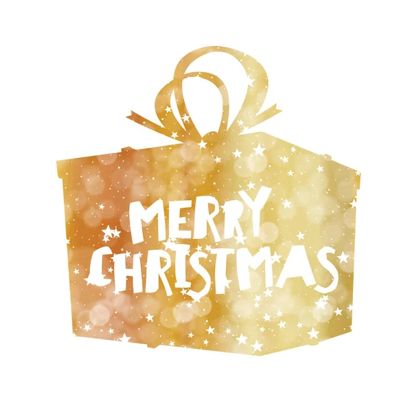 Merry Christmas gift box — Stock Vector