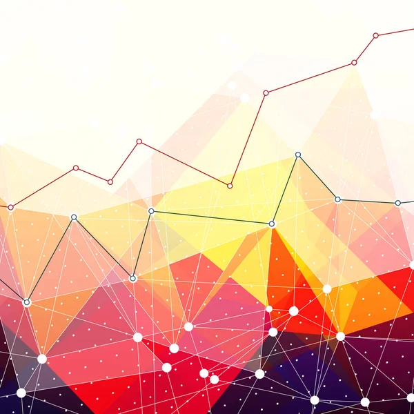 Design astratto triangoli colorati — Vettoriale Stock