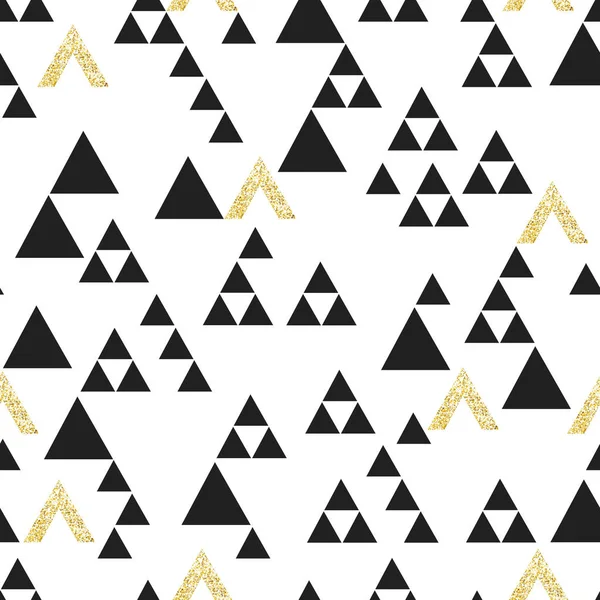 Seamless pattern of geometric triangles — Stock Vector