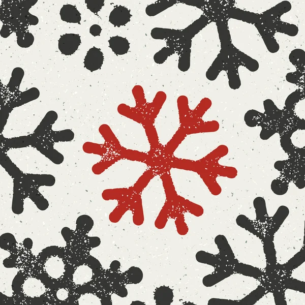 Бесшовный рисунок снежинки — стоковый вектор