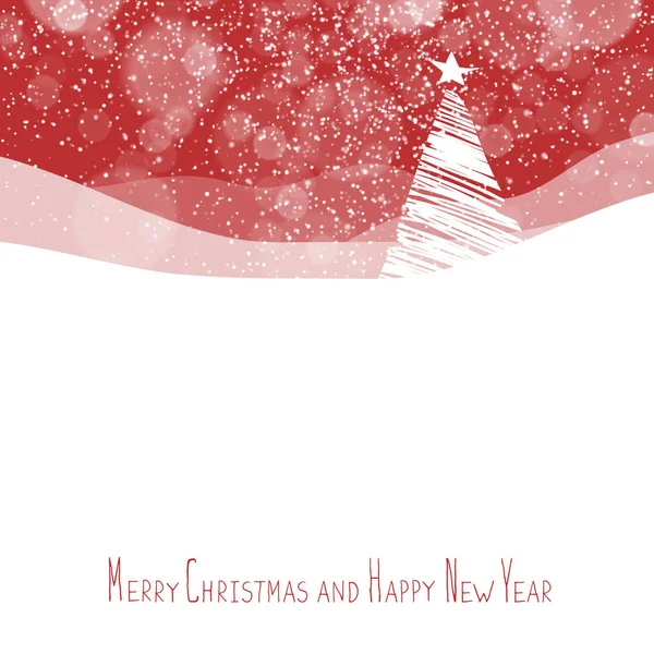 Joyeux Noël fond rouge — Image vectorielle