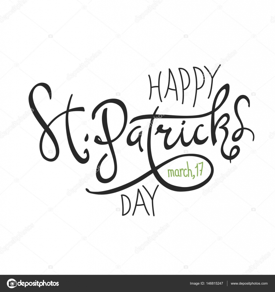Logotipo de Patricks Day San feliz — Vector de stock © pashabo #146815247