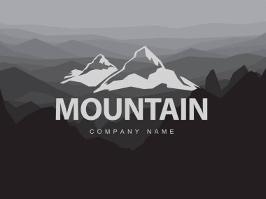 Dağlar Logo şablonu