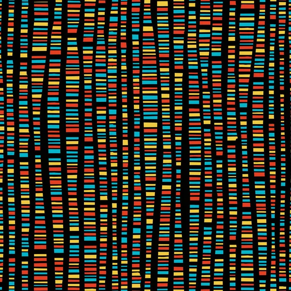 El ile renkli desen dikey çizgiler çizilmiş 