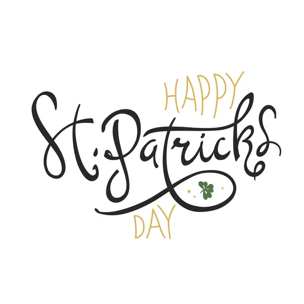 Glad Saint Patricks Day logotype — Stock vektor