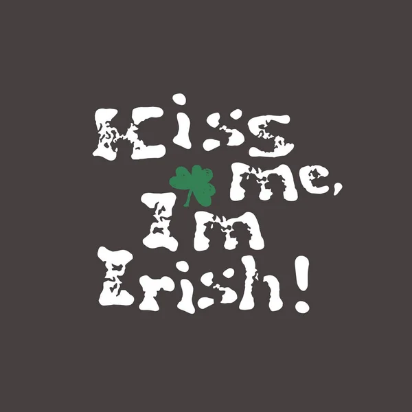 Lettrage t-shirt design pour la Saint Patricks Day — Image vectorielle