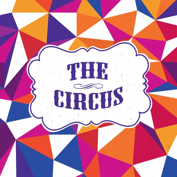 Manifesto Vintage Circus Festival — Vettoriale Stock
